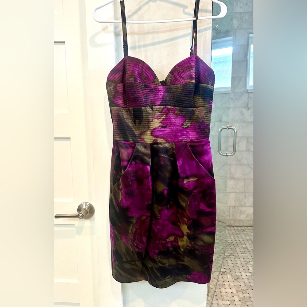 100% silk cocktail dress